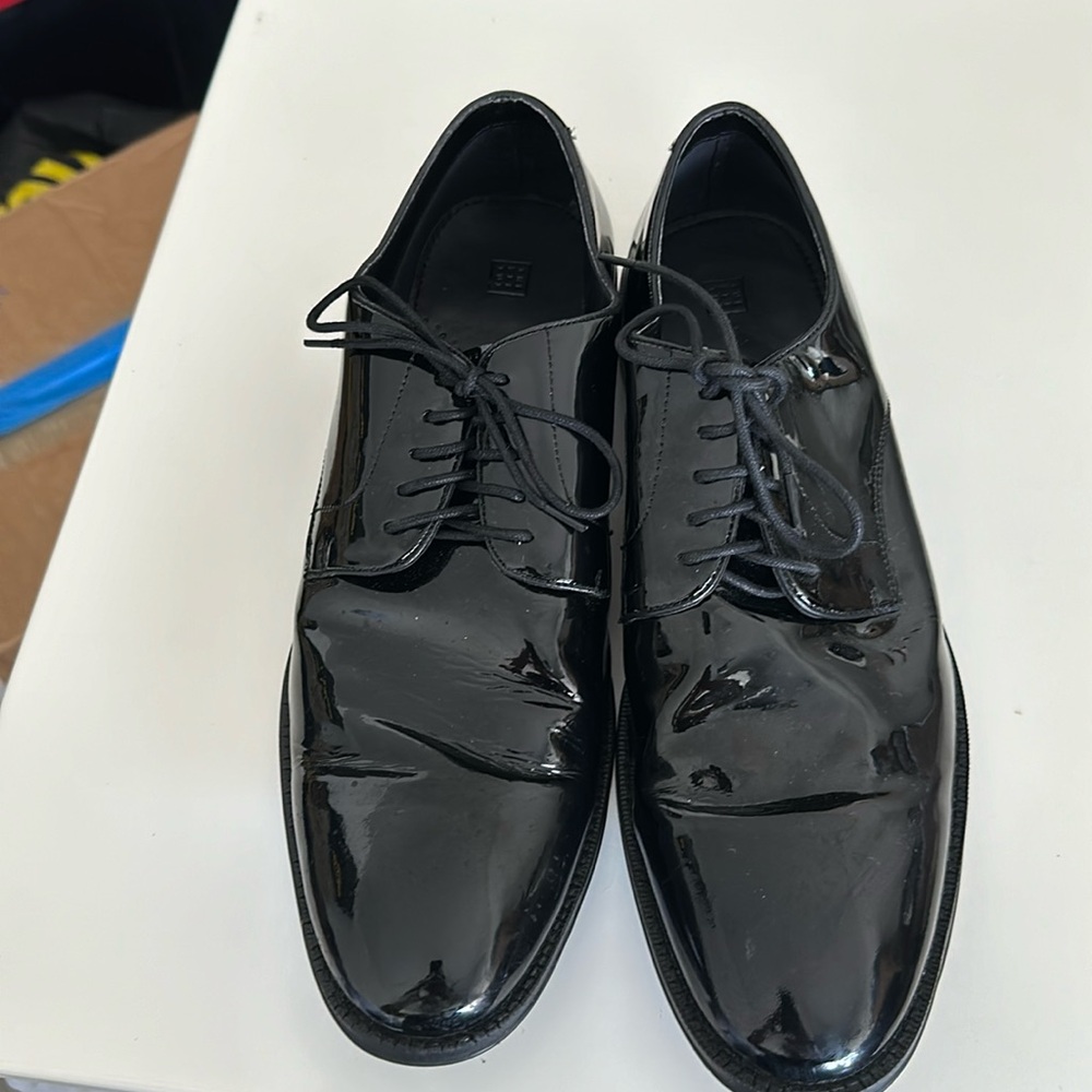 the Black Tux Shiny Tuxedo Shoes